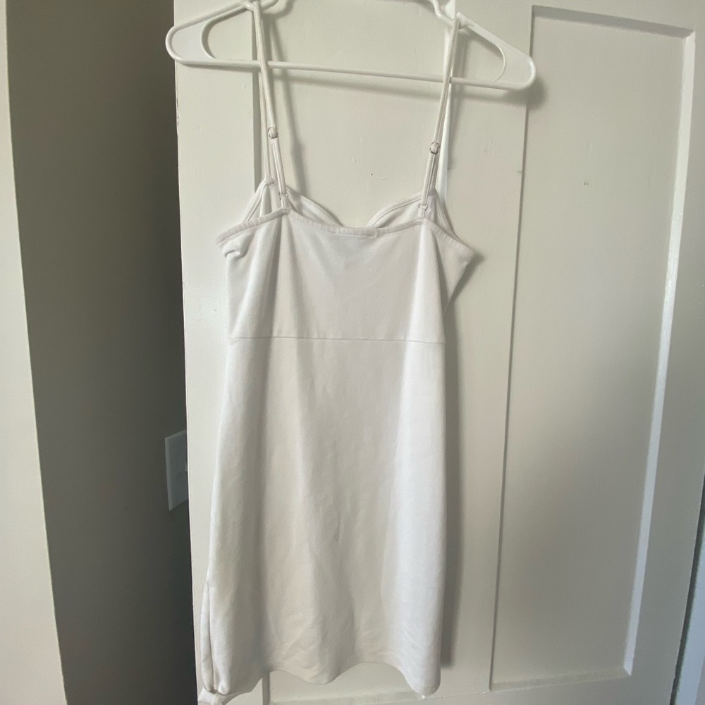 Casual white pencil dress